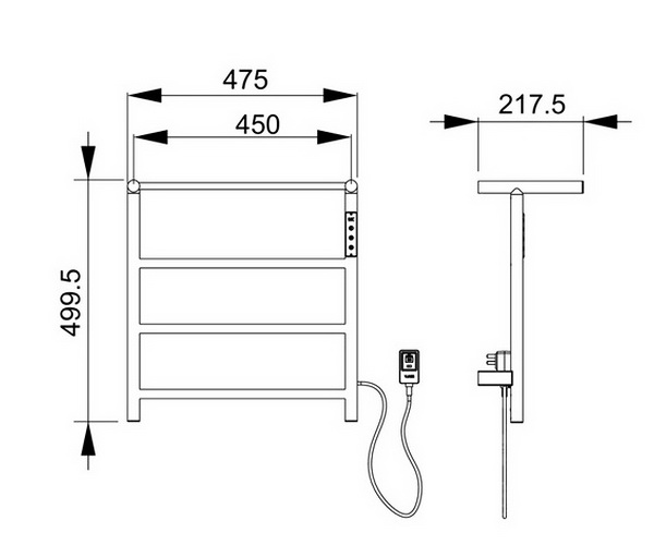 полотенцесушитель WONZON & WOGHAND BONN 475х499